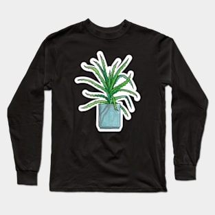 Aloe Vera - Houseplant Watercolour Long Sleeve T-Shirt